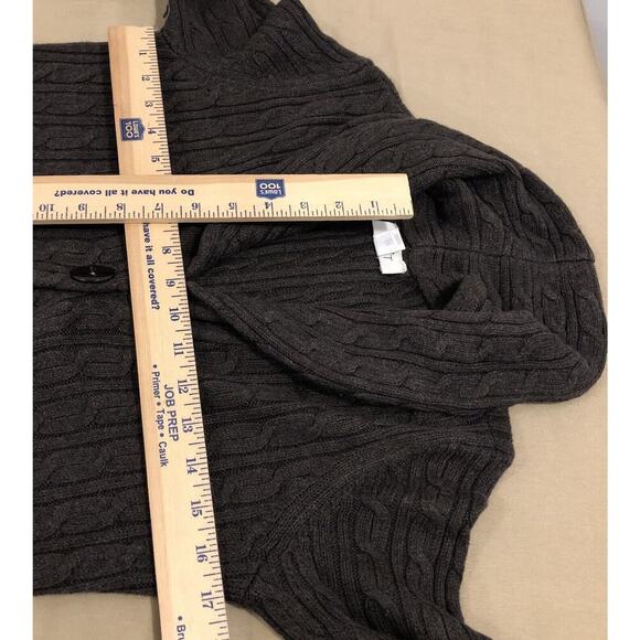 Ann Taylor Loft Small One Open Botton Knit Brown Sweater - Picture 9 of 11